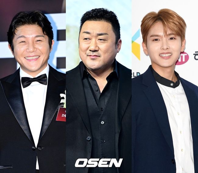 [OSEN=박준형 기자] 15일 오후 서울 코엑스 메가박스에서 영화 ‘범죄도시4‘(감독 허명행) 언론시사회가 진행됐다.'범죄도시4'는 괴물형사 마석도(마동석)가 대규모 온라인 불법 도박 조직을 움직이는 특수부대 용병 출신의 빌런 백창기(김무열)와 IT 업계 천재 CEO 장동철(이동휘)에 맞서 다시 돌아온 장이수(박지환), 광수대·사이버팀과 함께 펼치는 범죄 소탕 작전을 그린 영화.배우 마동석이 포즈를 취하고 있다.  2024.04.15 / soul1014@osen.co.kr