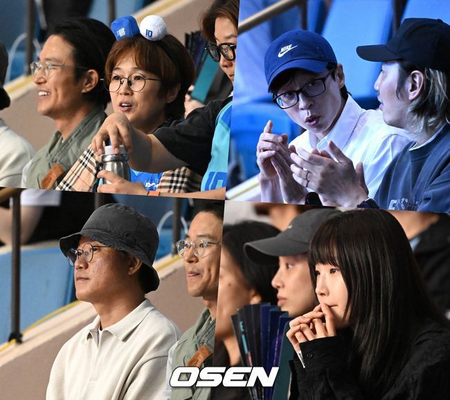 [OSEN=잠실, 이대선 기자] 7일 오후 서울 잠실 실내체육관에서 '김연경 초청 세계 여자배구 올스타전(KYK Invitational 2024)’이 열렸다.'김연경 초청 세계 여자배구 올스타전'(KYK Invitational 2024)은 김연경의 국가대표 은퇴를 기념하기 위해 대한배구협회가 주최하고, 라이언앳과 주식회사 넥스트크리에이티브가 공동으로 주관한다.1세트 득점에 성공한 김연경이 동료들과 환호하고 있다. 2024.06.08 /sunday@osen.co.kr