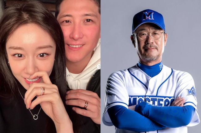 [OSEN=수원, 지형준 기자] KT가 기적같은 리버스 스윕으로 2년 만에 한국시리즈에 진출했다.KT는 5일 수원 KT위즈파크에서 열린2023 KBO리그 플레이오프(5전 3선승제) 최종 5차전에서 3-2로 승리했다. 이로써 1~2차전을 패배한 KT는 3~5차전을 내리 승리하면서 시리즈 전적 3승 1패로 한국시리즈에 진출했다. 오는 7일 LG와 한국시리즈 1차전을 치른다.5차전 2이닝 무실점으로 구원승을 기록한 손동현이 플레이오프 MVP를 수상했다. 5경기 전 경기 등판해 1승 1홀드 7이닝 무실점을 기록했다. 상금 300만원을 수상했다.경기를 마치고 KT 황재균이 아내인 가수 지연을 향해 손을 흔들고 있다. 2023.11.05 /jpnews@osen.co.kr