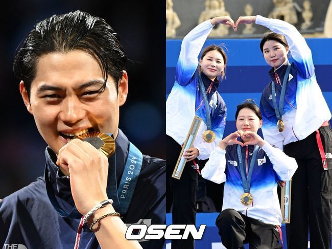 [OSEN=파리(프랑스), 최규한 기자] 27일 (한국시간) 프랑스 파리 센강과 트로카데로 광장 일대에서 ‘2024 파리올림픽’ 개막식이 열렸다.이번 33회 파리하계올림픽은 사상 처음으로 경기장이 아닌 열린 공간에서 치러진다.대한민국 선수단이 센강에서 배를 타고 수상 행진을 펼치고 있다.  2024.07.27 / dreamer@osen.co.kr <사진=사진공동취재단>