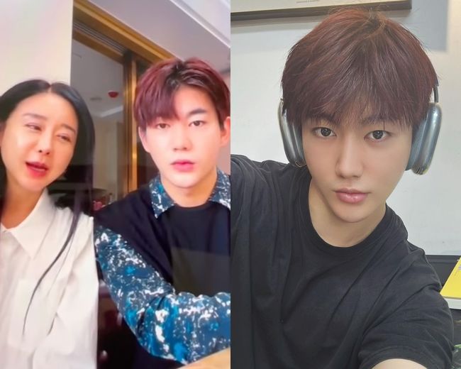 [OSEN=인천, 곽영래 기자] 21일 오전 인천 파라다이스시티 스튜디오 파라다이스에서 TV조선 '아내의 맛' 100회 특집 포토행사가 열렸다.함소원, 진화 부부가 포토타임을 갖고 있다. /youngrae@osen.co.kr