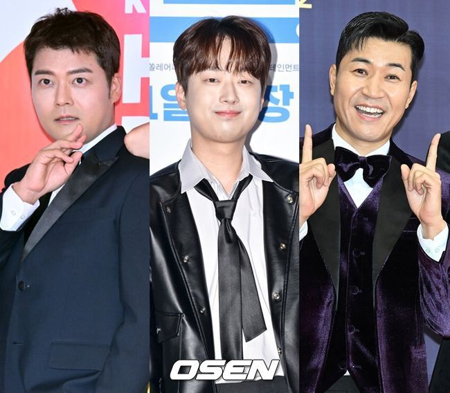 [OSEN=박준형 기자] 29일 오후 서울 상암동 상암 MBC에서 2023 방송연예대상 시상식이 진행됐다.MC 맡은 전현무가 포즈를 취하고 있다. 2023.12.29 / soul1014@osen.co.kr