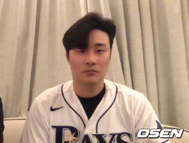 탬파베이 레이스 김하성. /화상 인터뷰 캡쳐