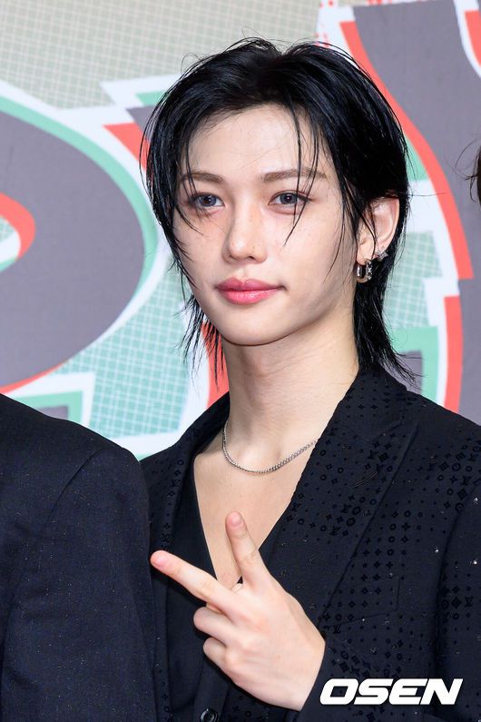 [OSEN=이대선 기자] 25일 오후 인천 중구 인스파이어 리조트 그랜드 볼룸에서 2024 SBS 가요대전 레드카펫 행사가 열렸다.이번 ‘가요대전’에는 8년 만에 돌아온 지드래곤을 비롯해 키(KEY), 2NE1, NCT 127, NCT DREAM, Stray Kids (스트레이 키즈), (여자)아이들, ATEEZ(에이티즈), WayV, ITZY, 투모로우바이투게더, 이영지, CRAVITY, TREASURE(트레저), aespa, ENHYPEN(엔하이픈), IVE, NMIXX, LE SSERAFIM, 뉴진스(NewJeans), BOYNEXTDOOR, ZEROBASEONE, 라이즈(RIIZE), TWS 투어스), NCT WISH, 아일릿(ILLIT), BABYMONSTER, NEXZ, izna(이즈나)까지 총 29팀이 출연한다.그룹 스트레이 키즈 필릭스가 레드카펫을 밟고 있다. 2024.12.25 /sunday@osen.co.kr