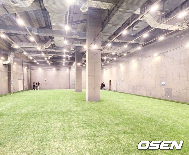 [OSEN=이상학 기자] 대전 한화생명볼파크 홈팀 실내연습장. /waw@osen.co.kr