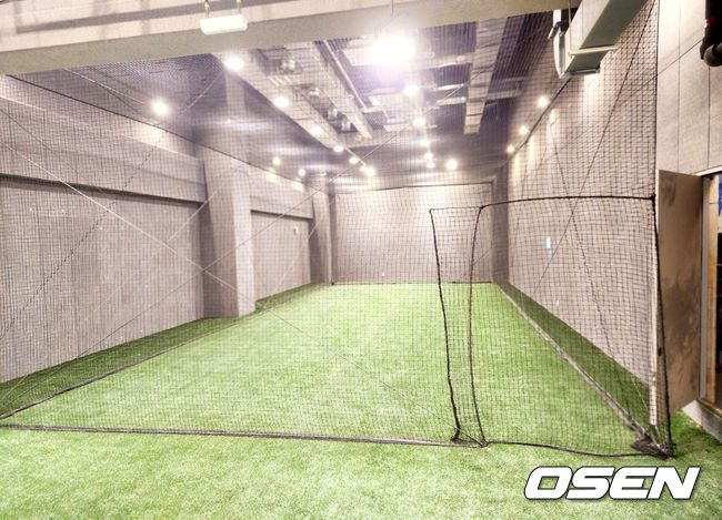 [OSEN=이상학 기자] 대전 한화생명볼파크 원정팀 실내연습장. /waw@osen.co.kr