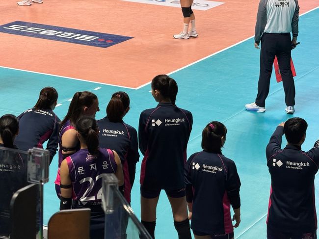 웜업존에서 경기를 보는 김연경. / OSEN DB