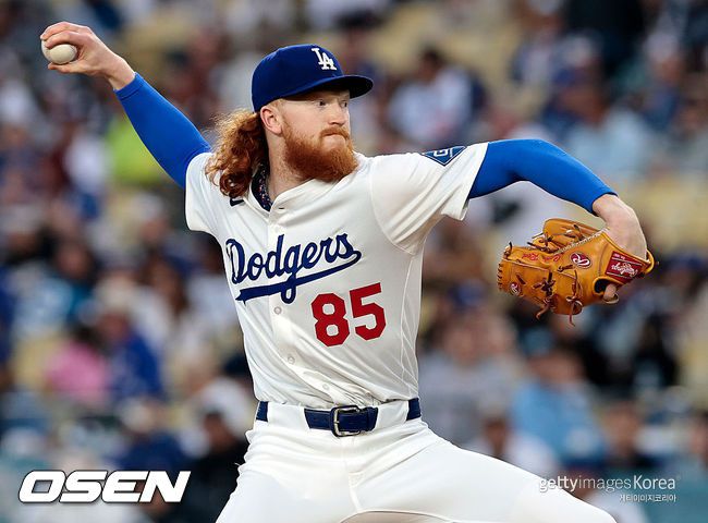 [사진] LA 다저스 더스틴 메이. ⓒGettyimages(무단전재 및 재배포 금지)