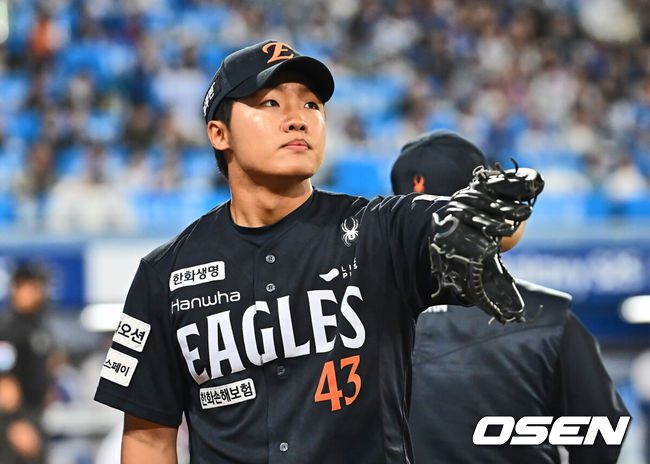 [OSEN=이석우 기자] 한화 정우주. 2025.04.04 / foto0307@osen.co.kr