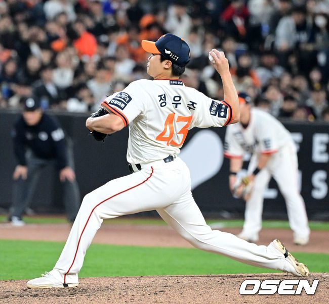 [OSEN=지형준 기자] 한화 정우주. 2025.04.11 / jpnews@osen.co.kr