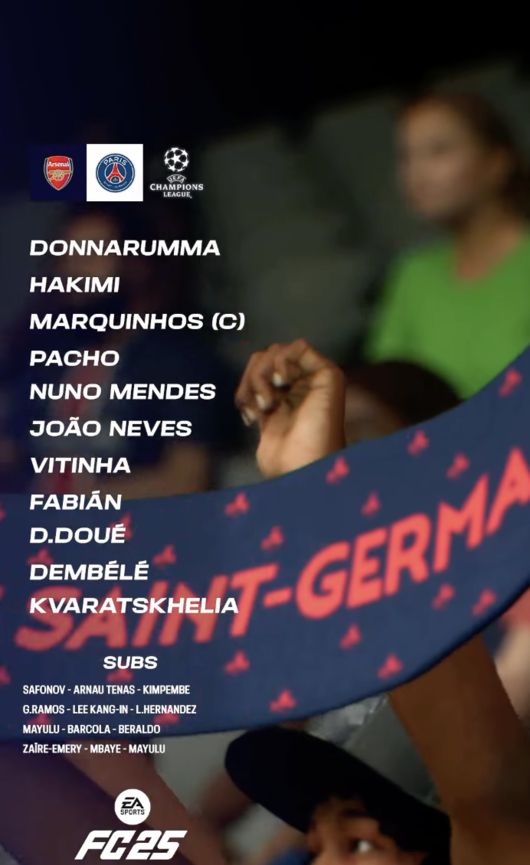 [사진] PSG 소셜 미디어 계정