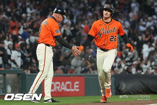 [사진] 샌프란시스코 맷 채프먼. ⓒGettyimages(무단전재 및 재배포 금지)