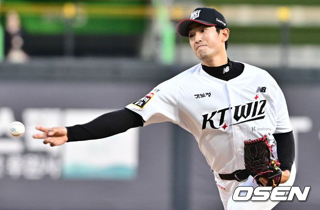 [OSEN=조은정 기자] KT 고영표. 2025.04.08 /cej@osen.co.kr