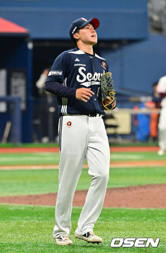 [OSEN=박준형 기자] 두산 홍민규2025.04.24 / soul1014@osen.co.kr
