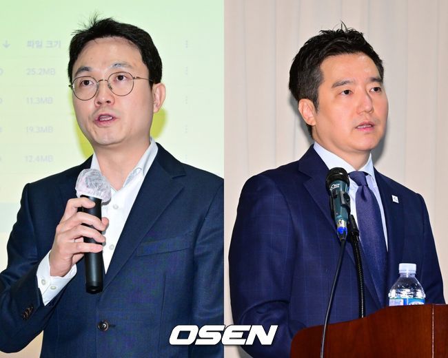 [OSEN=박준형 기자]  7일 오후 서울 삼성동 스페이스쉐어에서 가세연 김수현 관련 폭로 기자회견이 진행됐다.배우 김수현이 미성년자였던 故 김새론과 교제했다는 의혹을 제기하며 여러 폭로를 이어온 가로세로연구소(약칭 가세연) 측이 김수현의 중범죄를 폭로하겠다며 기자회견을 마련했다. 이에 김수현 측은 고인이 미성년자였을 당시 교제한 적이 없다고 부인하면서 김새론 유족과 가세연을 상대로 120억 원대의 손해배상 소송을 제기한 상태다.故 김새론 녹취록이 공개되고 있다.    /   2025.05.07 / soul1014@osen.co.kr