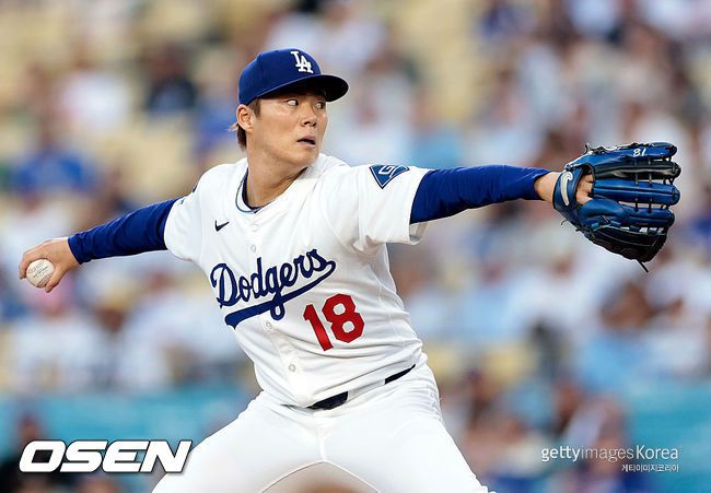 [사진] LA 다저스 야마모토 요시노부. ⓒGettyimages(무단전재 및 재배포 금지)