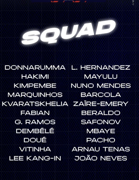 [사진] PSG 공식 소셜 미디어