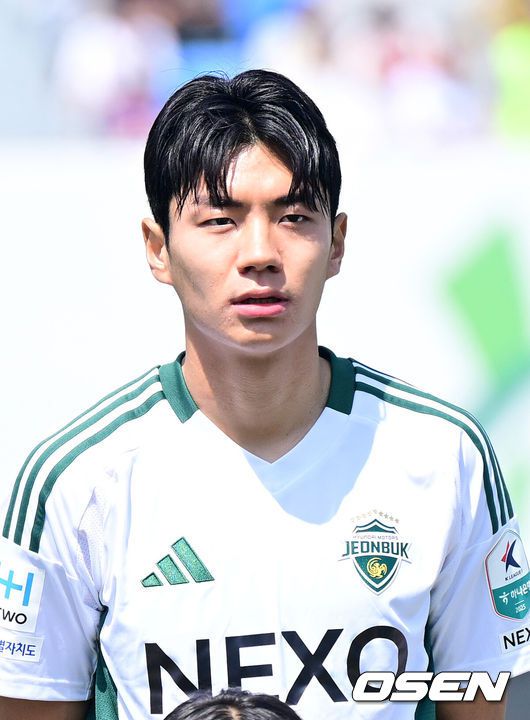 [OSEN=최규한 기자] 전북 전진우. 2025.04.26 / dreamer@osen.co.kr