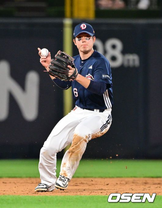 [OSEN=박준형 기자] 두산 오명진 2025.05.28 / soul1014@osen.co.kr