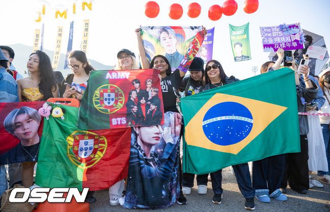 BTS 전역 보러 브라질서 왔어요~
