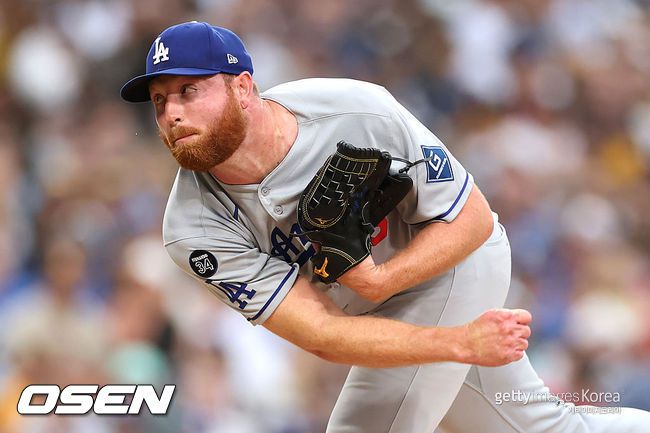 [사진] LA 다저스 맷 사우어. ⓒGettyimages(무단전재 및 재배포 금지)