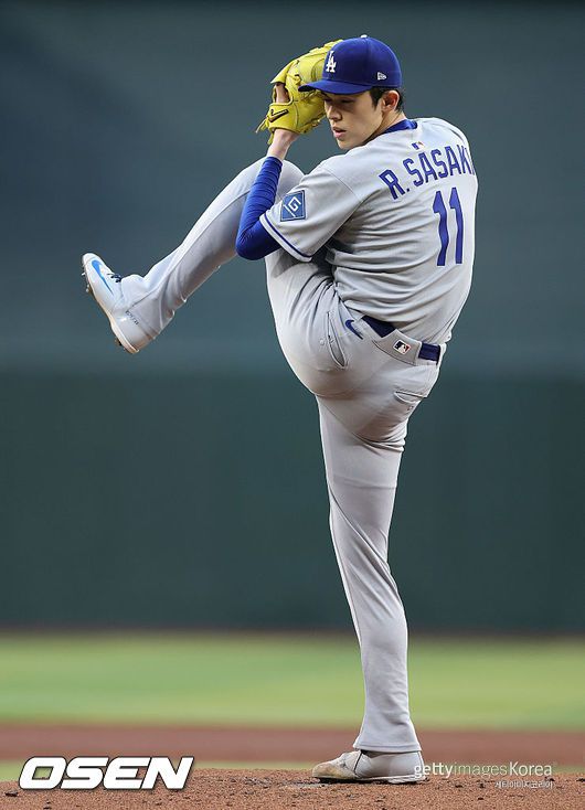 [사진] LA 다저스 사사키 로키. ⓒGettyimages(무단전재 및 재배포 금지)