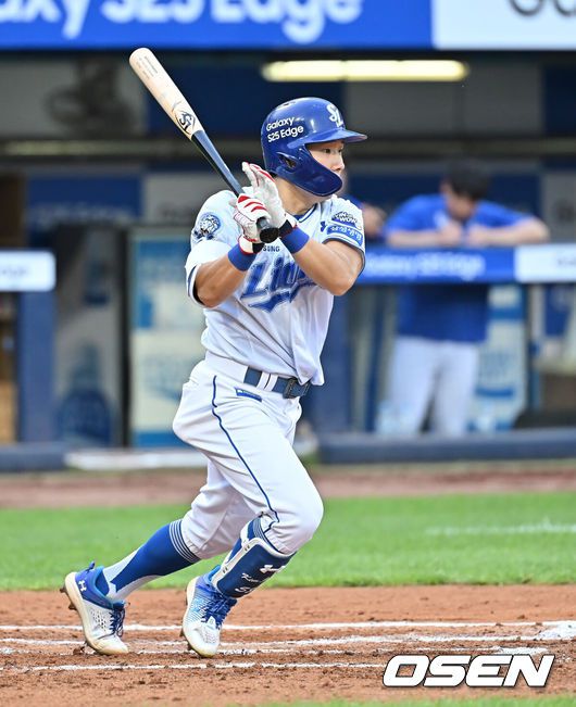 [OSEN=대구, 이석우 기자]  삼성 라이온즈 김지찬 091 2025.06.14 / foto0307@osen.co.kr