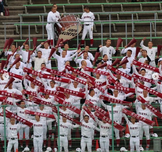 고료 고교 응원단 모습. 사진은 기사 내 특정 사실과 관련 없음. 고료 고교 SNS 캡처