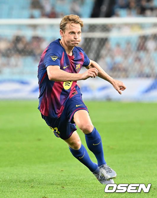 [OSEN=대구, 이석우 기자]  FC 바르셀로나 프렝키 더 용 150 2025.08.04 / foto0307@osen.co.kr