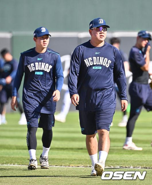 [OSEN=이석우 기자] NC 최원준, 이우성. 2025.07.29 / foto0307@osen.co.kr