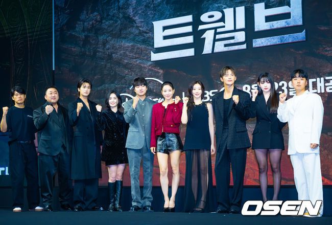 [OSEN=민경훈 기자] 20일 오전 서울 앰버서더 서울 풀만 호텔 그랜드볼룸에서 K-액션 히어로 시리즈 '트웰브' 제작발표회가 진행됐다.