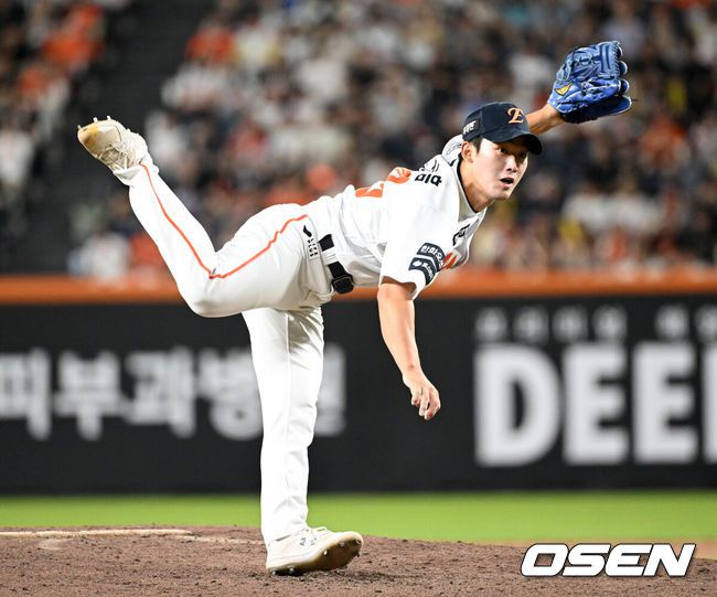 [OSEN=대전, 이대선 기자] 한화 윤산흠. 2025.07.10 /sunday@osen.co.kr