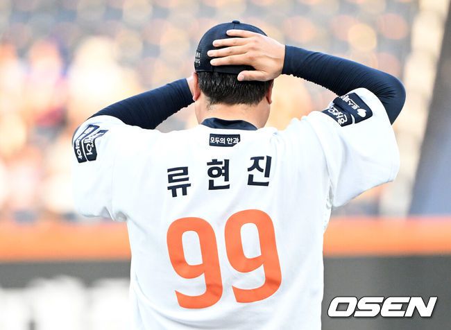 [OSEN=대전, 이대선 기자] 한화 류현진 2025.08.22 /sunday@osen.co.kr