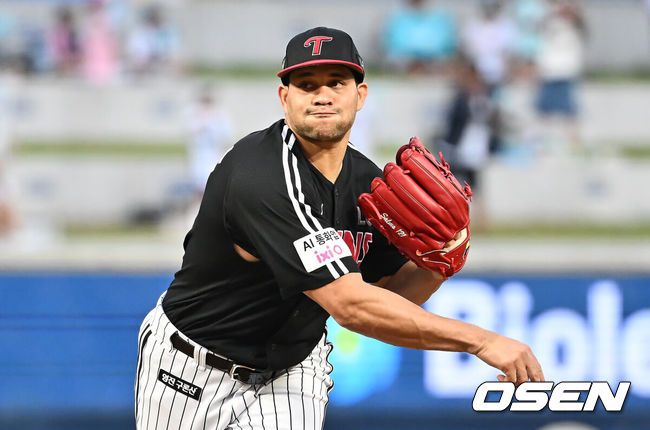 [OSEN=창원, 이석우 기자] LG 트윈스 치리노스 072 2025.08.27 / foto0307@osen.co.kr