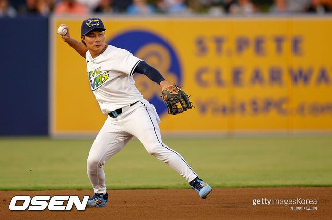 [사진] 탬파베이 시절 김하성. ⓒGettyimages(무단전재 및 재배포 금지)