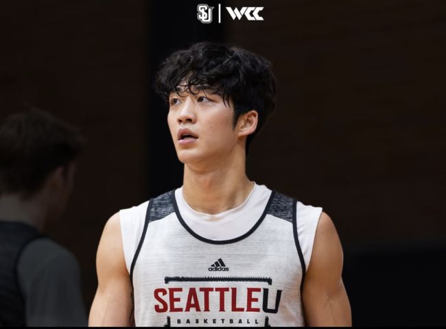 [사진] 시애틀대 데뷔전을 앞둔 국가대표 여준석 / 시애틀대 제공