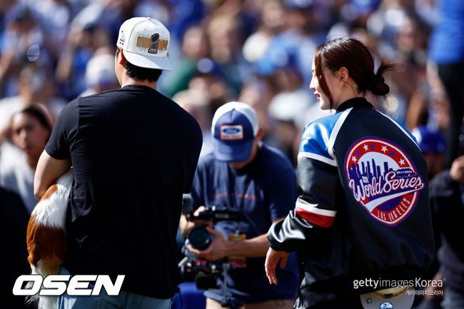 [사진] 다저스 오타니와 마미코 부부. ⓒGettyimages(무단전재 및 재배포 금지)