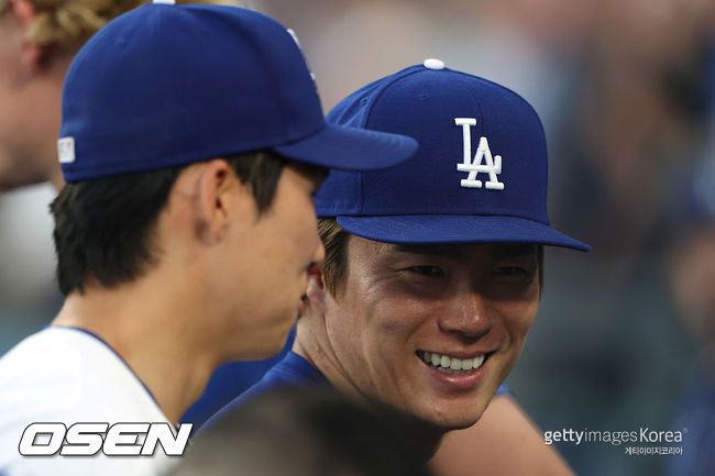 [사진] 김혜성과 야마모토. ⓒGettyimages(무단전재 및 재배포 금지)