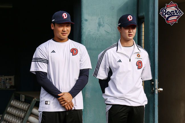 두산 김주오(좌)와 서준오 / 두산 베어스 제공