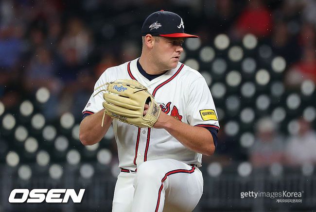 [사진] 애틀랜타 브레이브스 시절 네이선 와일스. ⓒGettyimages(무단전재 및 재배포 금지)
