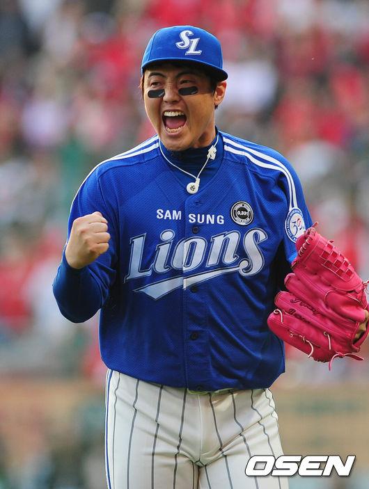 삼성 라이온즈 시절 안지만. /OSEN DB