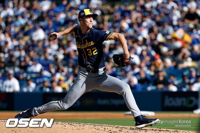 [사진] 밀워키 브루어스 제이콥 미시오로스키. ⓒGettyimages(무단전재 및 재배포 금지)