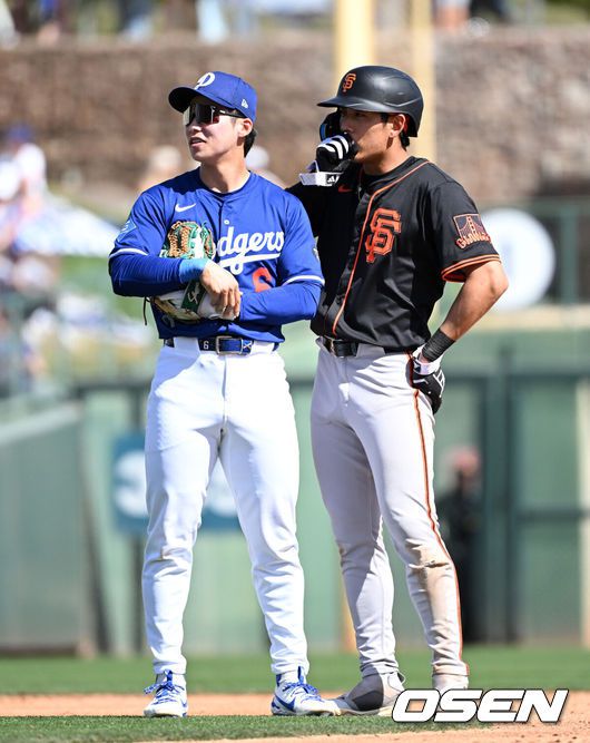 LA 다저스 김혜성과 샌프란시스코 자이언츠 이정후. /OSEN DB