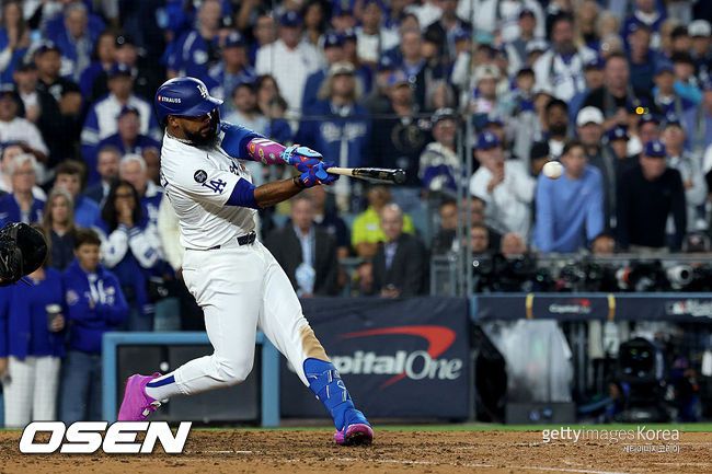 [사진] 다저스 테오스카 에르난데스.ⓒGettyimages(무단전재 및 재배포 금지)