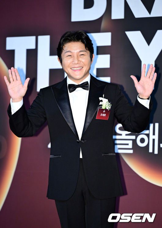 [OSEN=최규한 기자] 7일 오전 서울 장충동 신라호텔에서 ‘2023 올해의 브랜드 대상’ 시상식이 열렸다.방송인 조세호가 행사에 참석해 포즈를 취하고 있다. 2023.09.07 / dreamer@osen.co.kr