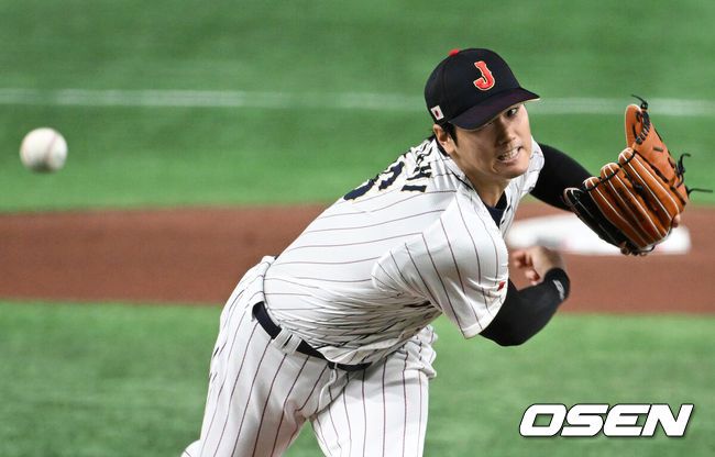 [OSEN=도쿄(일본), 손용호 기자]9일 일본 도쿄돔에서 ‘2023 월드베이스볼클래식(WBC)’ 1라운드 B조 일본과 중국의 경기가 열렸다.1회초 일본 선발 오타니 쇼헤이가 역투하고 있다. 2023.03.09 /spjj@osen.co.kr