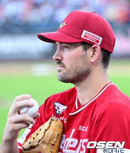 [OSEN=최규한 기자] SSG 시절 드류 앤더슨. 2025.07.25 / dreamer@osen.co.kr
