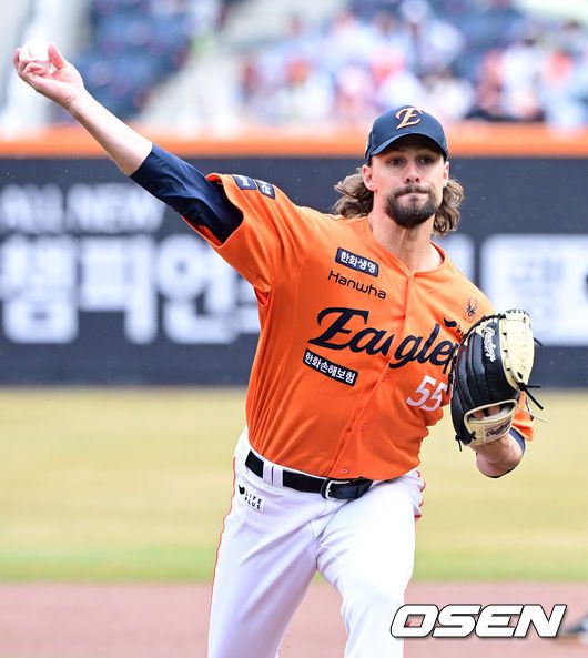 [OSEN=최규한 기자] 한화 시절 라이언 와이스. 2025.03.29 / dreamer@osen.co.kr