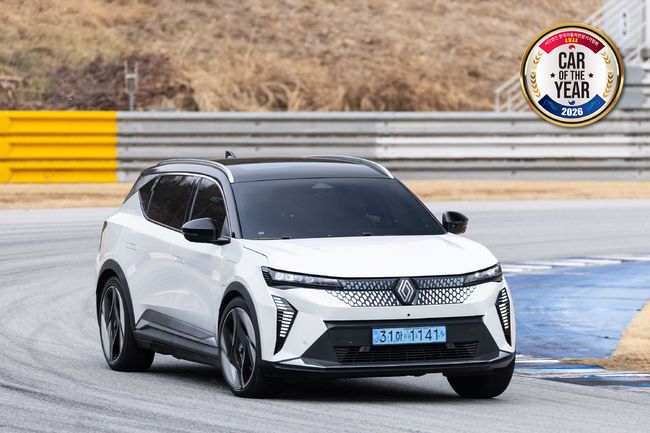 올해의 전기 크로스오버 ‘르노코리아 세닉 E-테크 100% 일렉트릭’.