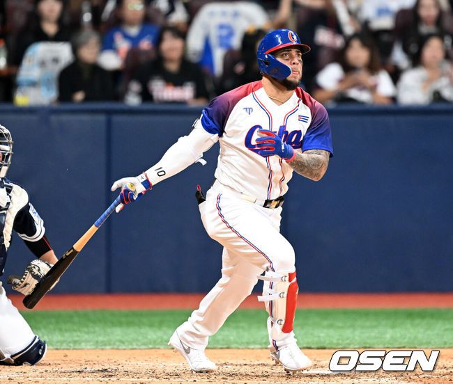 [OSEN=이대선 기자] 쿠바 요안 몬카다. 2024.11.02 /sunday@osen.co.kr
